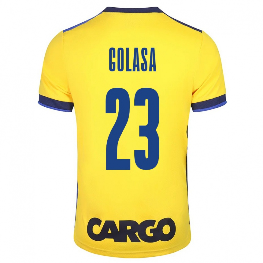 Women Football Eyal Golasa #23 Yellow Home Jersey 2023/24 T-Shirt