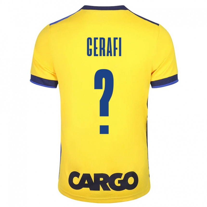 Women Football Omri Gerafi #0 Yellow Home Jersey 2023/24 T-Shirt