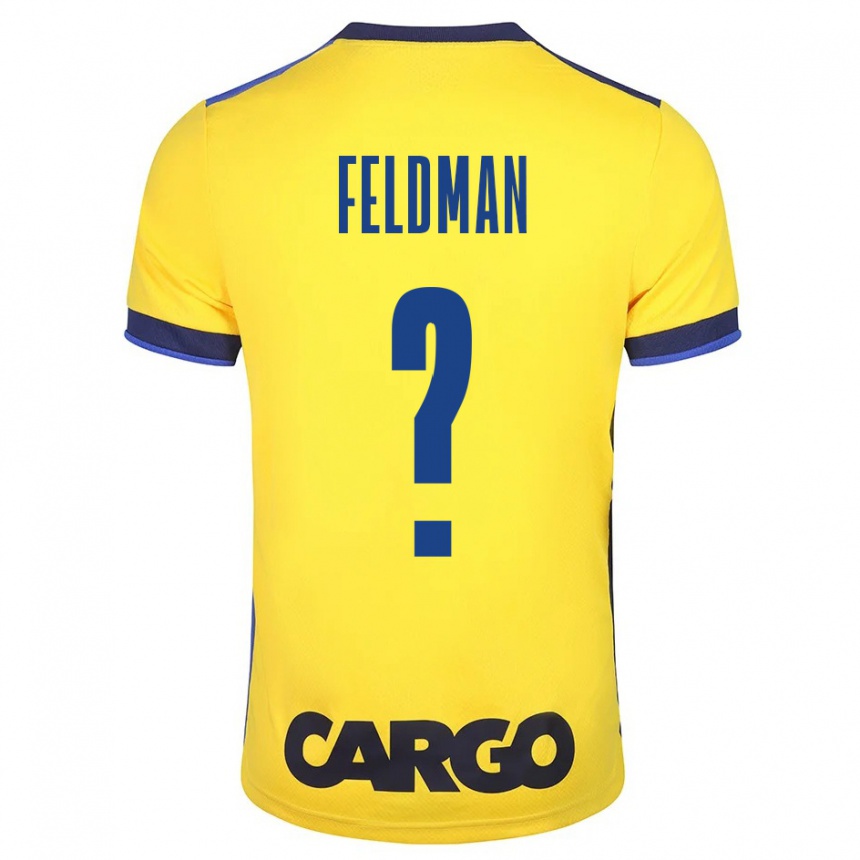 Women Football Ron Feldman #0 Yellow Home Jersey 2023/24 T-Shirt