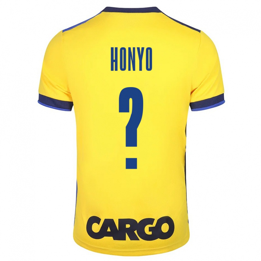 Women Football Yoav Honyo #0 Yellow Home Jersey 2023/24 T-Shirt