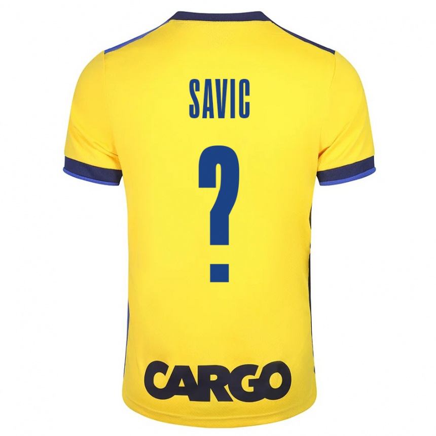 Women Football Rom Savic #0 Yellow Home Jersey 2023/24 T-Shirt