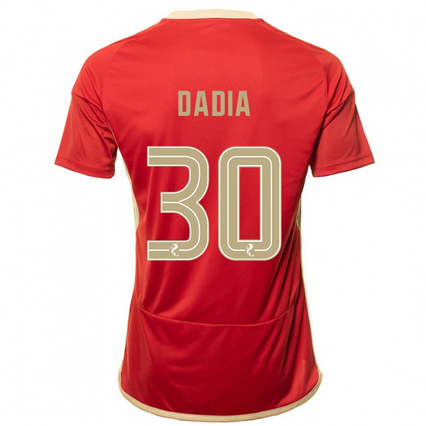 Women Football Or Dadia #30 Red Home Jersey 2023/24 T-Shirt