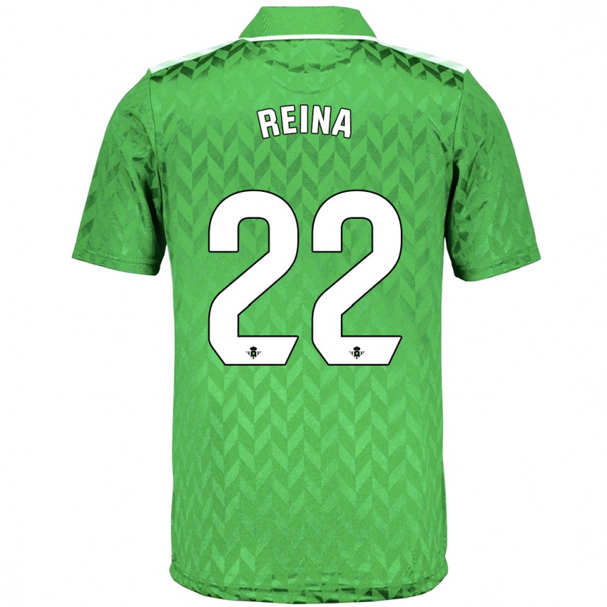 Women Football Carlos Reina #22 Green Away Jersey 2023/24 T-Shirt