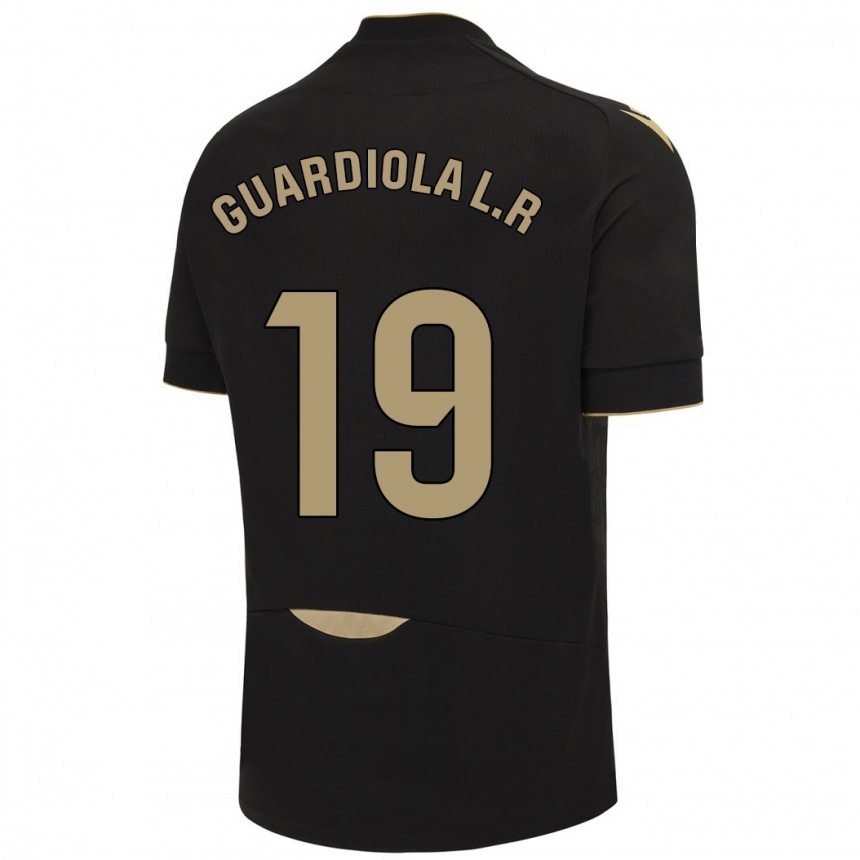 Women Football Sergi Guardiola #19 Black Away Jersey 2023/24 T-Shirt