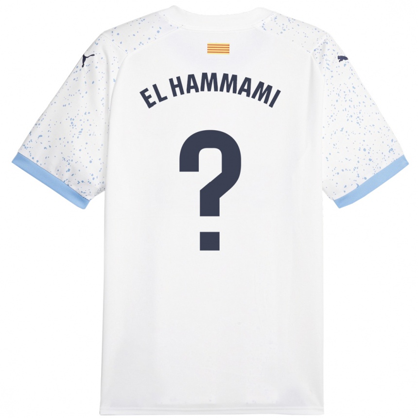 Women Football Ayoub El Hammami #0 White Away Jersey 2023/24 T-Shirt