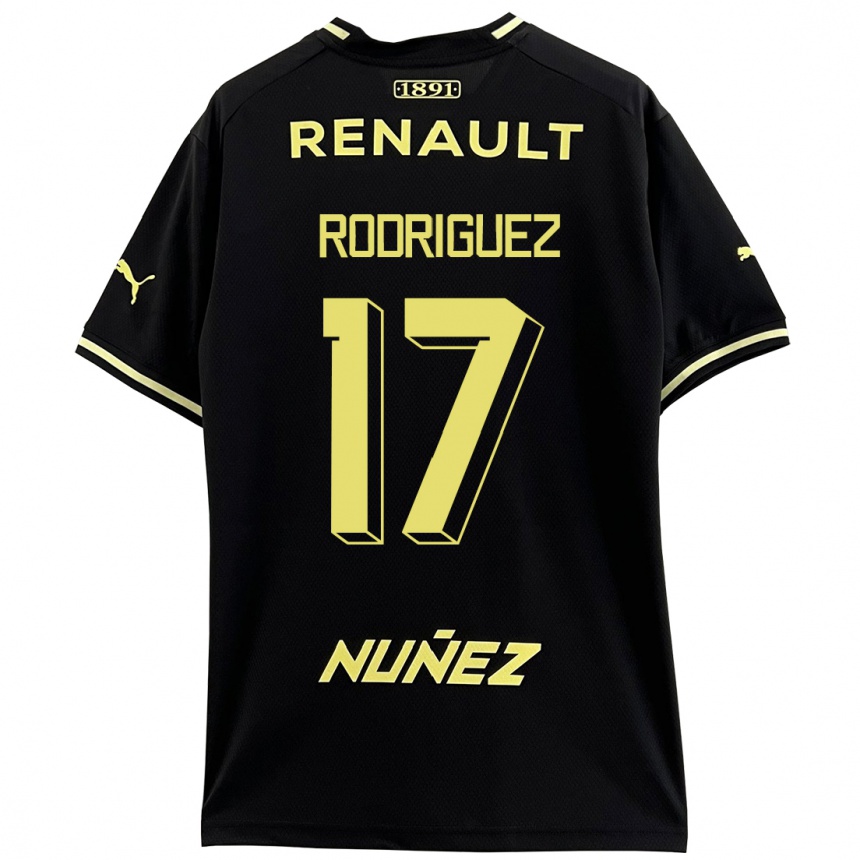 Women Football Valentín Rodríguez #17 Black Away Jersey 2023/24 T-Shirt