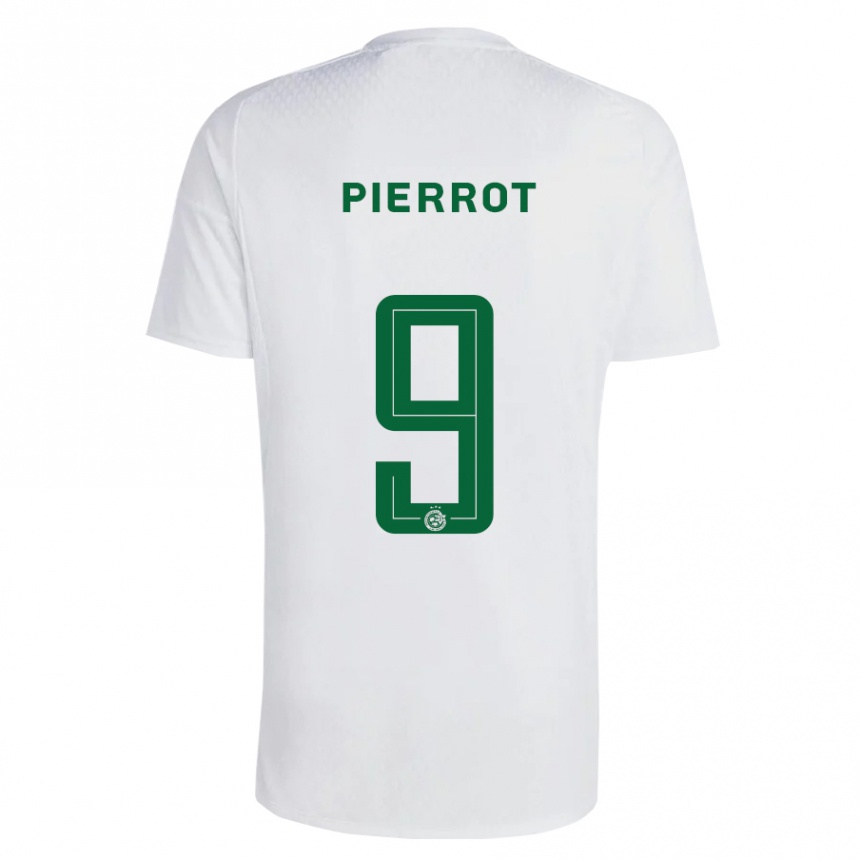 Women Football Frantzdy Pierrot #9 Green Blue Away Jersey 2023/24 T-Shirt