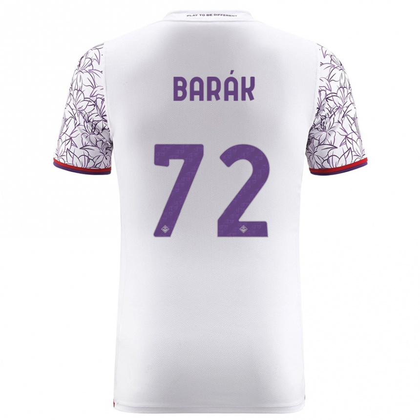 Women Football Antonin Barak #72 White Away Jersey 2023/24 T-Shirt