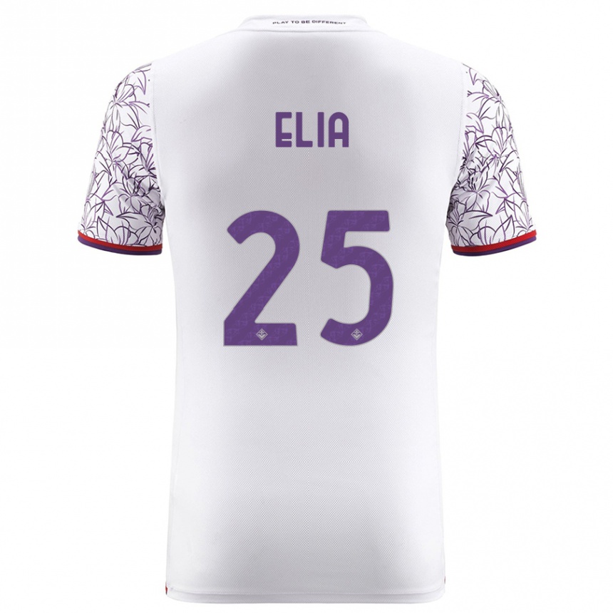 Women Football Mirko Elia #25 White Away Jersey 2023/24 T-Shirt