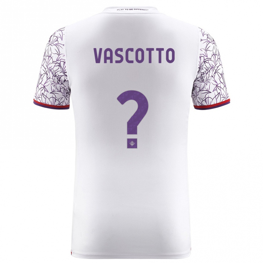 Women Football Edoardo Vascotto #0 White Away Jersey 2023/24 T-Shirt