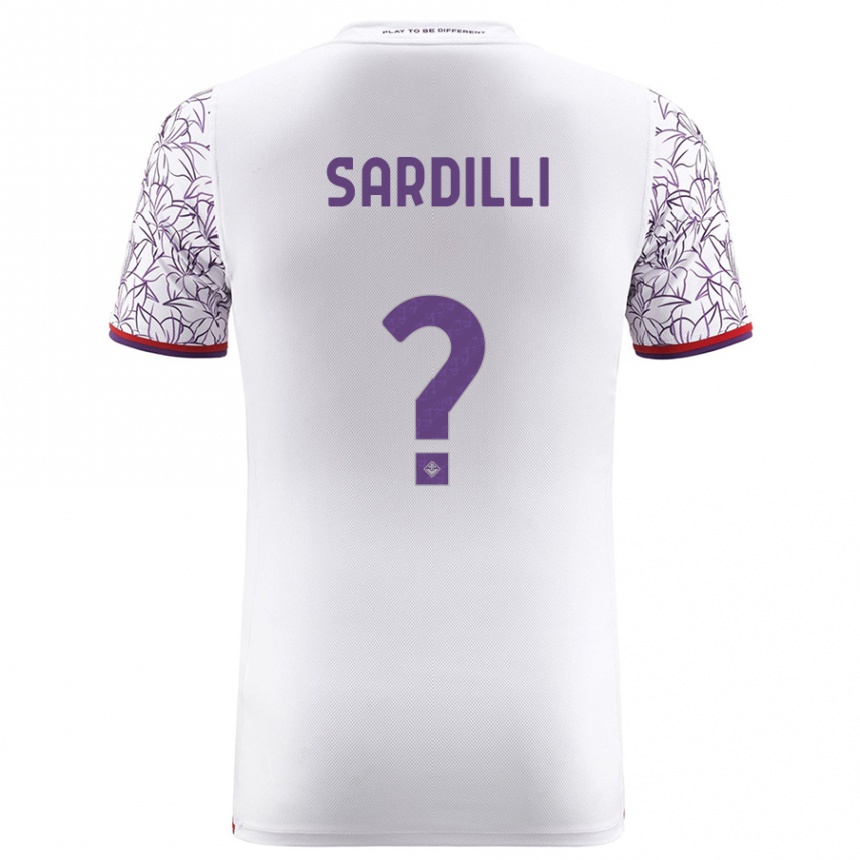 Women Football Davide Sardilli #0 White Away Jersey 2023/24 T-Shirt