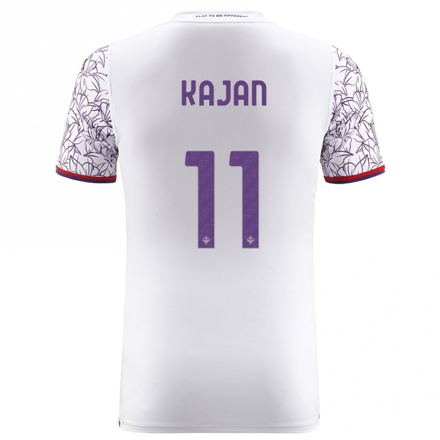 Women Football Zsanett Kaján #11 White Away Jersey 2023/24 T-Shirt