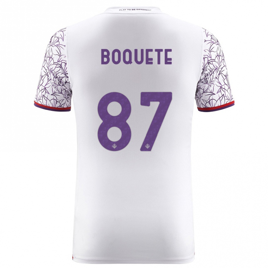 Women Football Verónica Boquete #87 White Away Jersey 2023/24 T-Shirt