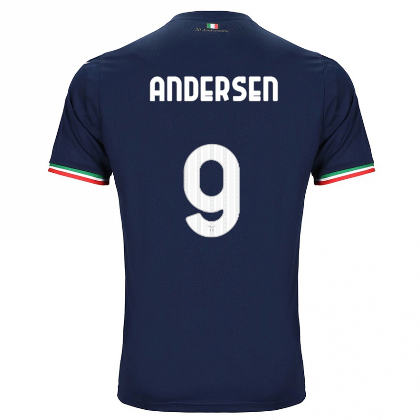 Women Football Signe Holt Andersen #9 Navy Away Jersey 2023/24 T-Shirt