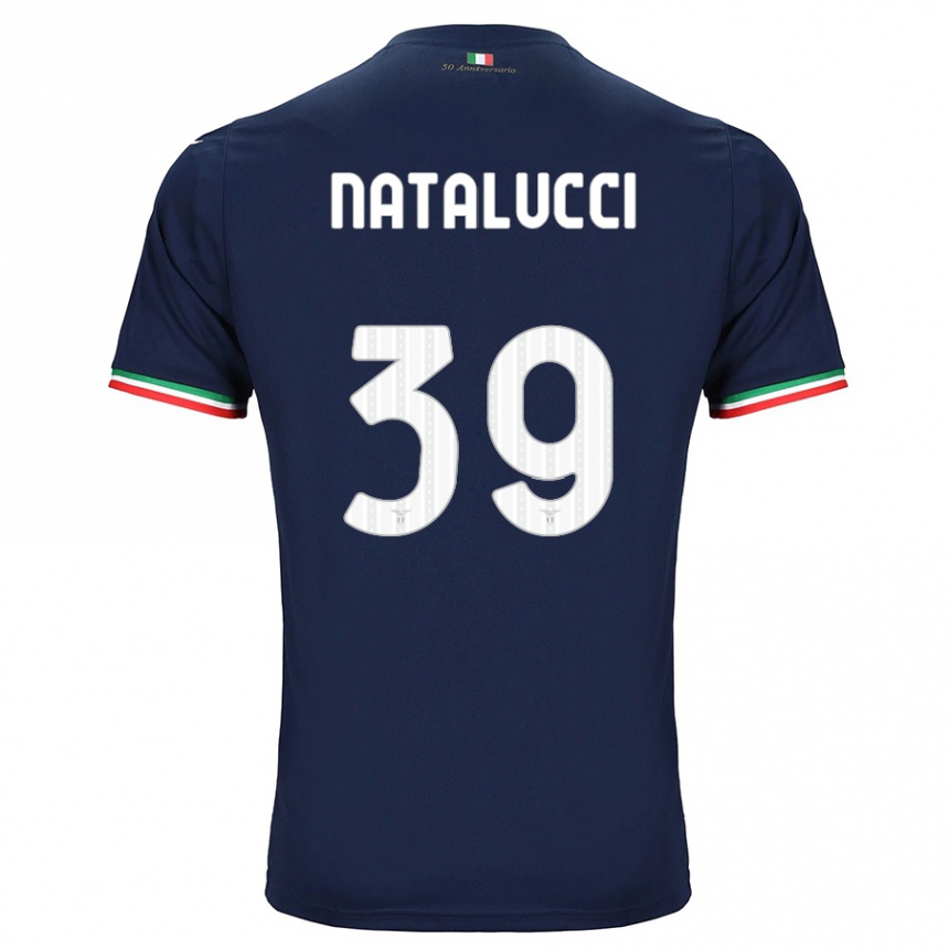 Women Football Serena Natalucci #39 Navy Away Jersey 2023/24 T-Shirt