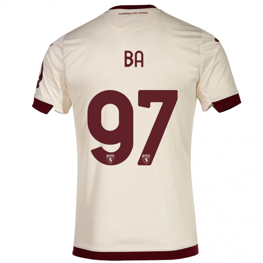 Women Football El-Hadji Ba #97 Champagne Away Jersey 2023/24 T-Shirt