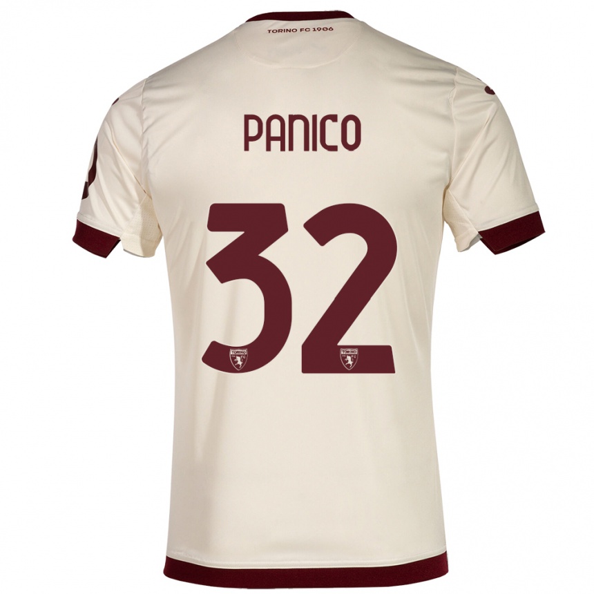 Women Football Patrizia Panico #32 Champagne Away Jersey 2023/24 T-Shirt