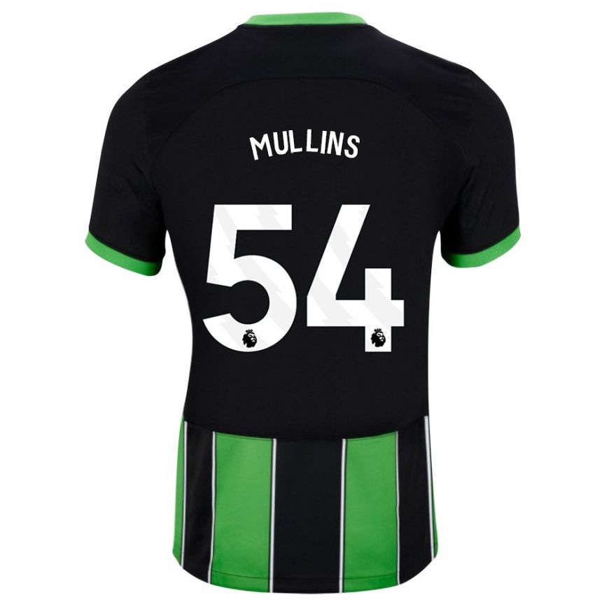 Women Football Jamie Mullins #54 Black Green Away Jersey 2023/24 T-Shirt