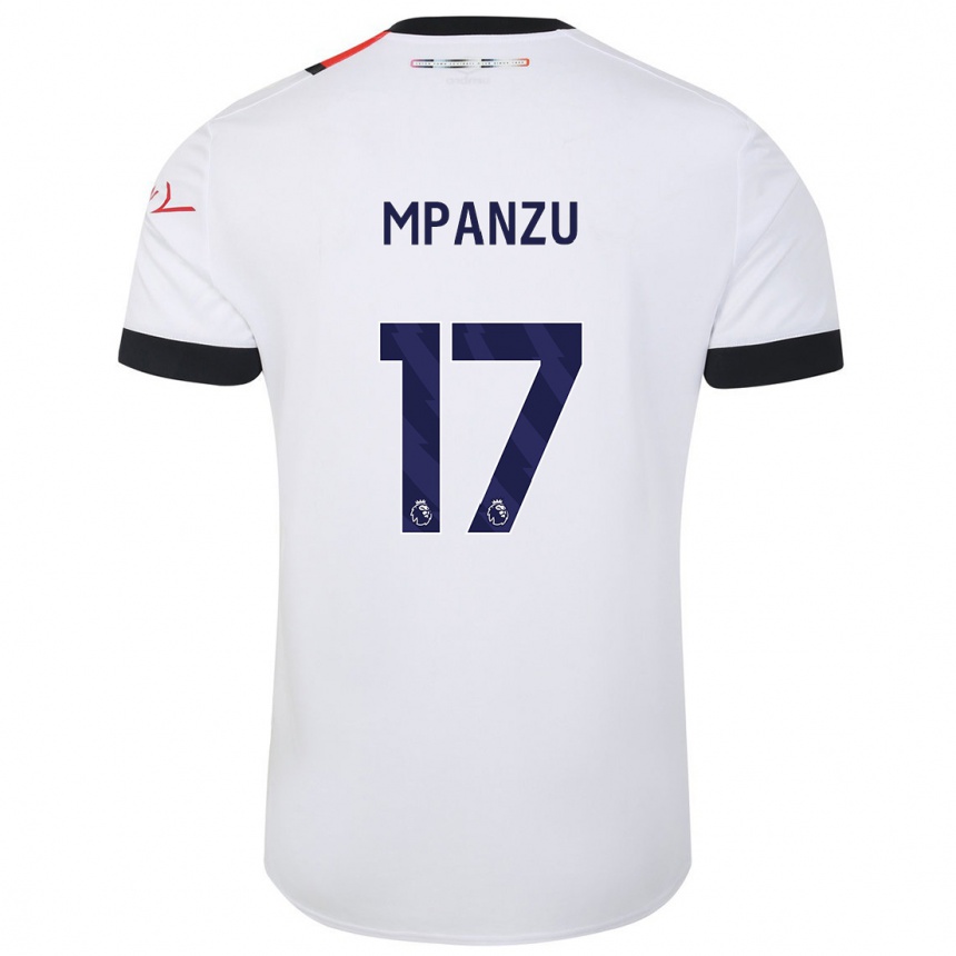 Women Football Pelly Ruddock Mpanzu #17 White Away Jersey 2023/24 T-Shirt