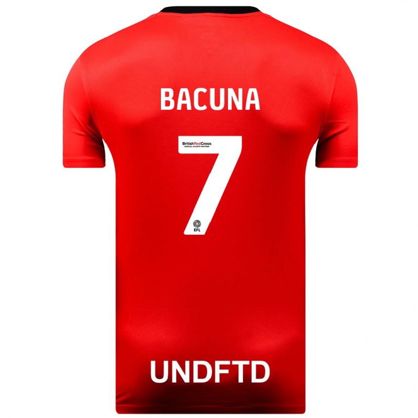 Women Football Juninho Bacuna #7 Red Away Jersey 2023/24 T-Shirt