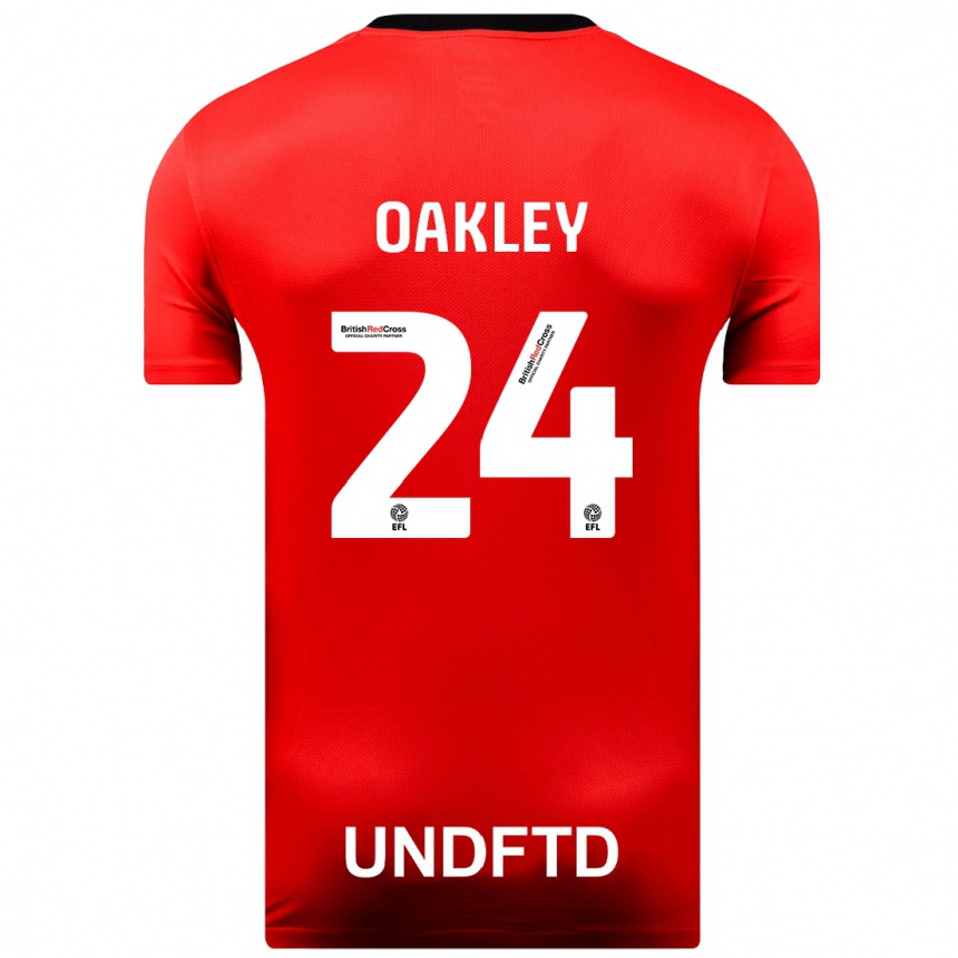Women Football Marcel Oakley #24 Red Away Jersey 2023/24 T-Shirt