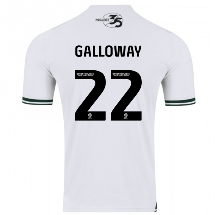 Women Football Brendan Galloway #22 White Away Jersey 2023/24 T-Shirt