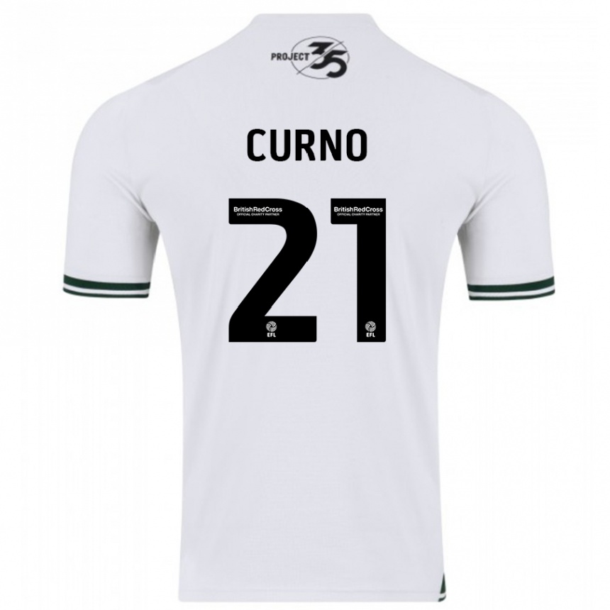Women Football Maddi Curno #21 White Away Jersey 2023/24 T-Shirt