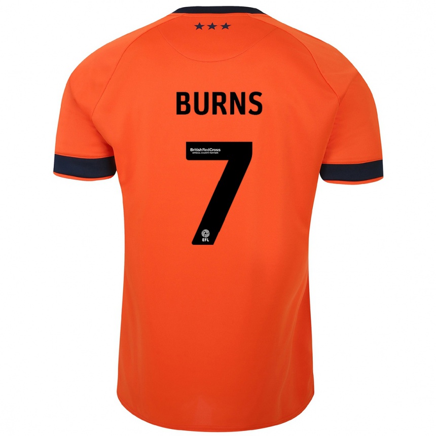 Women Football Wes Burns #7 Orange Away Jersey 2023/24 T-Shirt