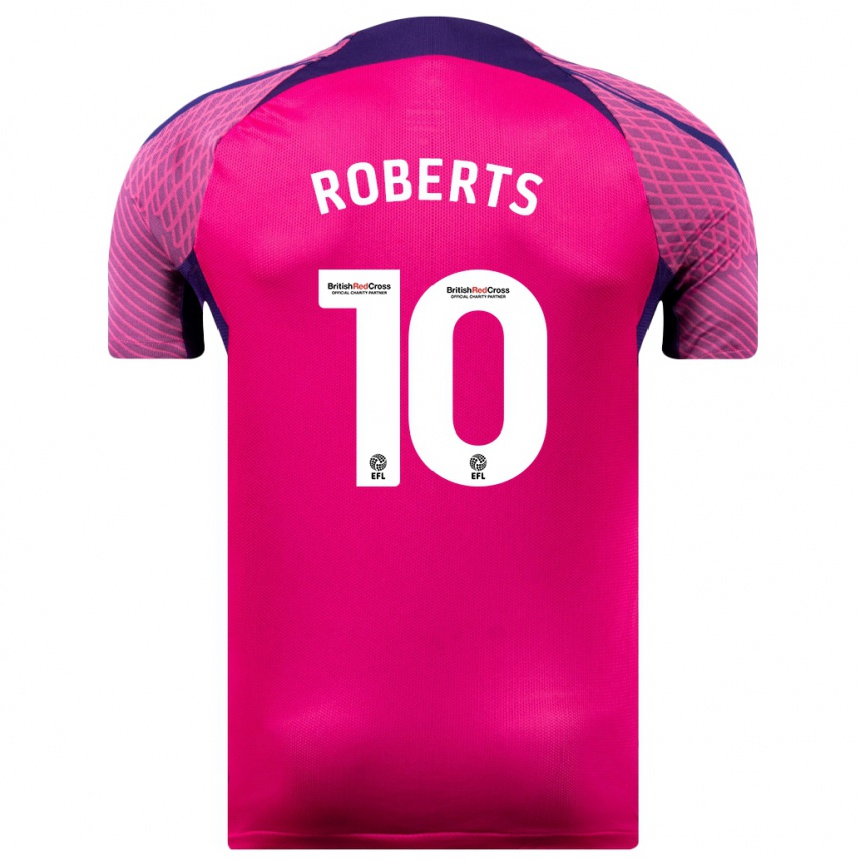 Women Football Patrick Roberts #10 Purple Away Jersey 2023/24 T-Shirt