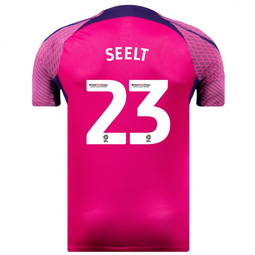 Women Football Jenson Seelt #23 Purple Away Jersey 2023/24 T-Shirt