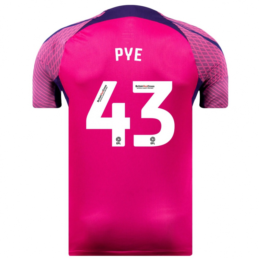 Women Football Connor Pye #43 Purple Away Jersey 2023/24 T-Shirt