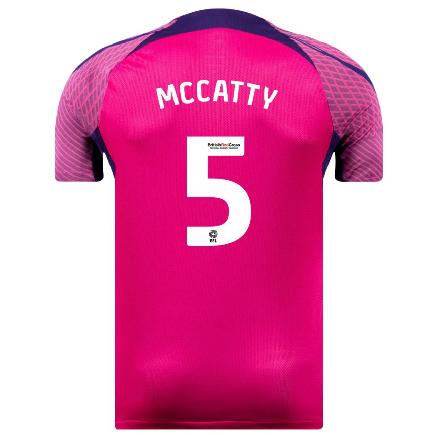 Women Football Grace Mccatty #5 Purple Away Jersey 2023/24 T-Shirt