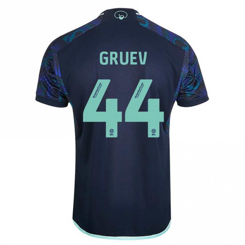 Women Football Ilia Gruev #44 Blue Away Jersey 2023/24 T-Shirt