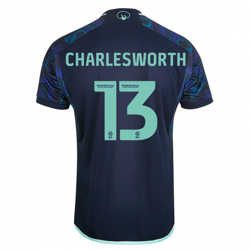 Women Football Millie Robshaw-Charlesworth #13 Blue Away Jersey 2023/24 T-Shirt