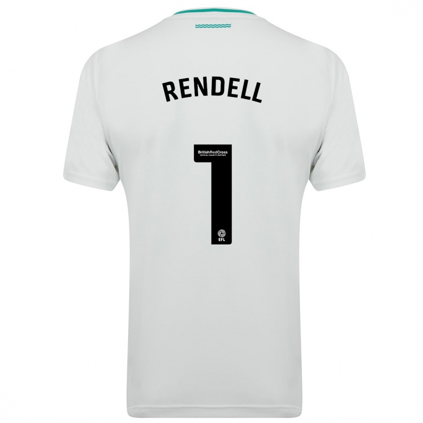 Women Football Kayla Rendell #1 White Away Jersey 2023/24 T-Shirt