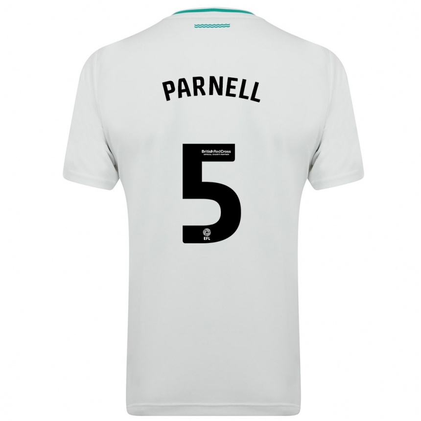 Women Football Rosanna Parnell #5 White Away Jersey 2023/24 T-Shirt