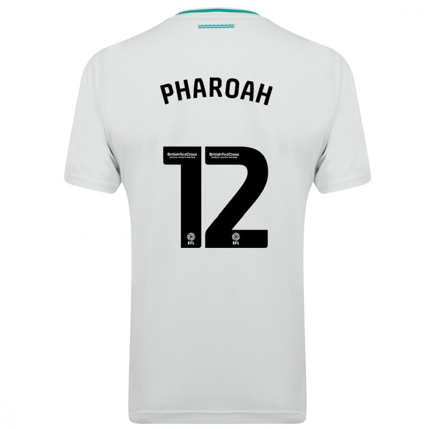 Women Football Sophia Pharoah #12 White Away Jersey 2023/24 T-Shirt
