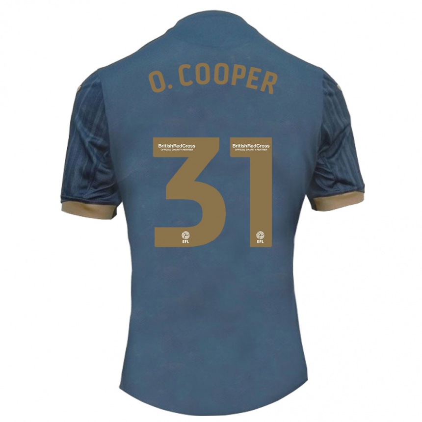 Women Football Oliver Cooper #31 Dark Teal Away Jersey 2023/24 T-Shirt