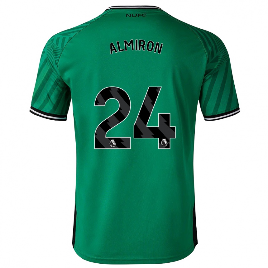 Women Football Miguel Almirón #24 Green Away Jersey 2023/24 T-Shirt