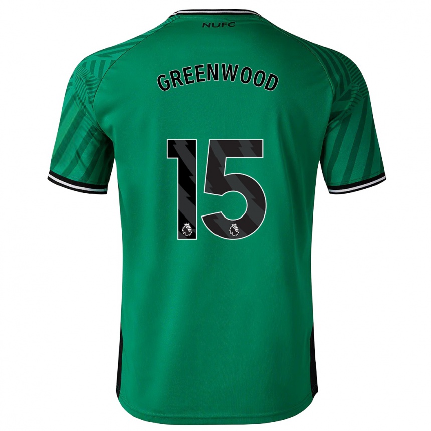 Women Football Hannah Greenwood #15 Green Away Jersey 2023/24 T-Shirt