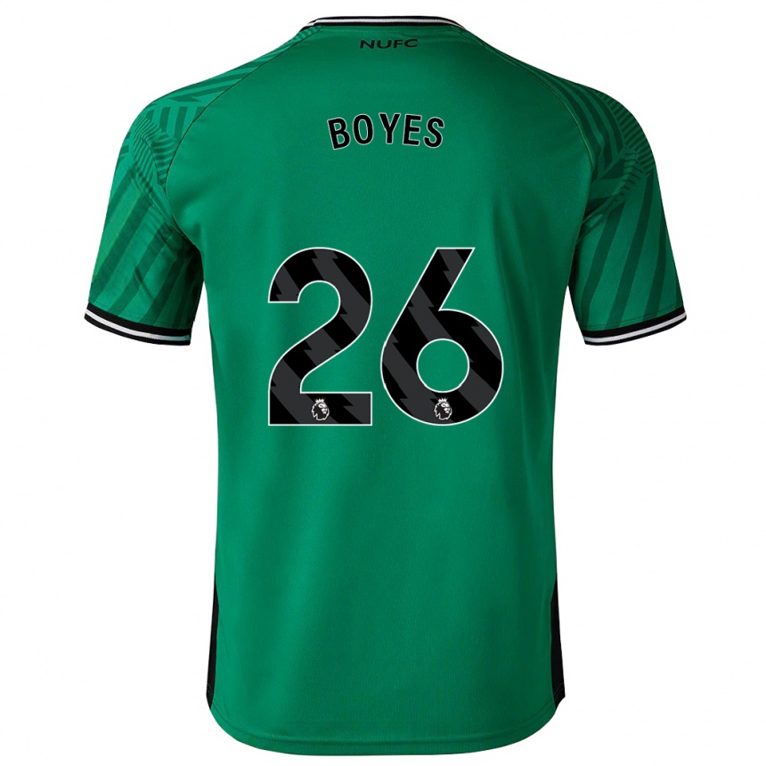 Women Football Grace Boyes #26 Green Away Jersey 2023/24 T-Shirt