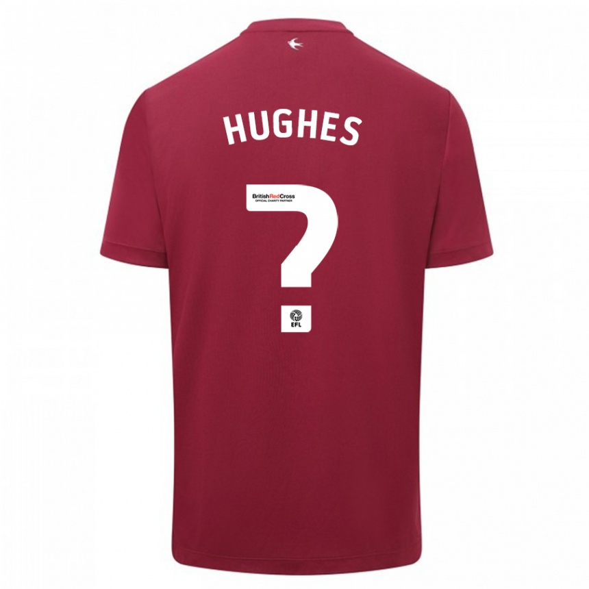 Women Football Caleb Hughes #0 Red Away Jersey 2023/24 T-Shirt