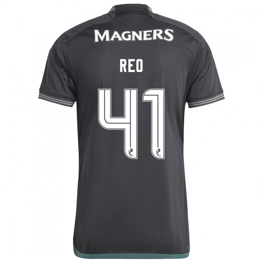 Women Football Reo Hatate #41 Black Away Jersey 2023/24 T-Shirt