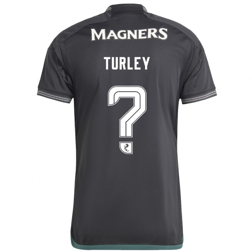 Women Football Francis Turley #0 Black Away Jersey 2023/24 T-Shirt
