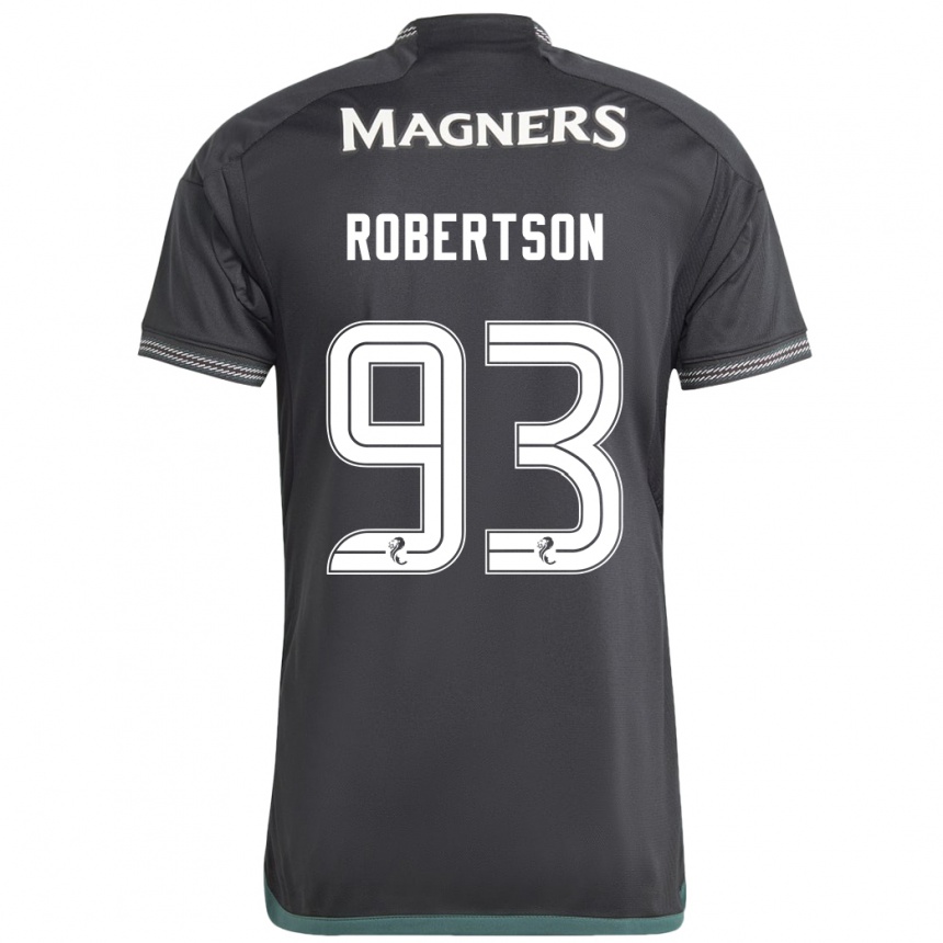 Women Football Mitchell Robertson #93 Black Away Jersey 2023/24 T-Shirt