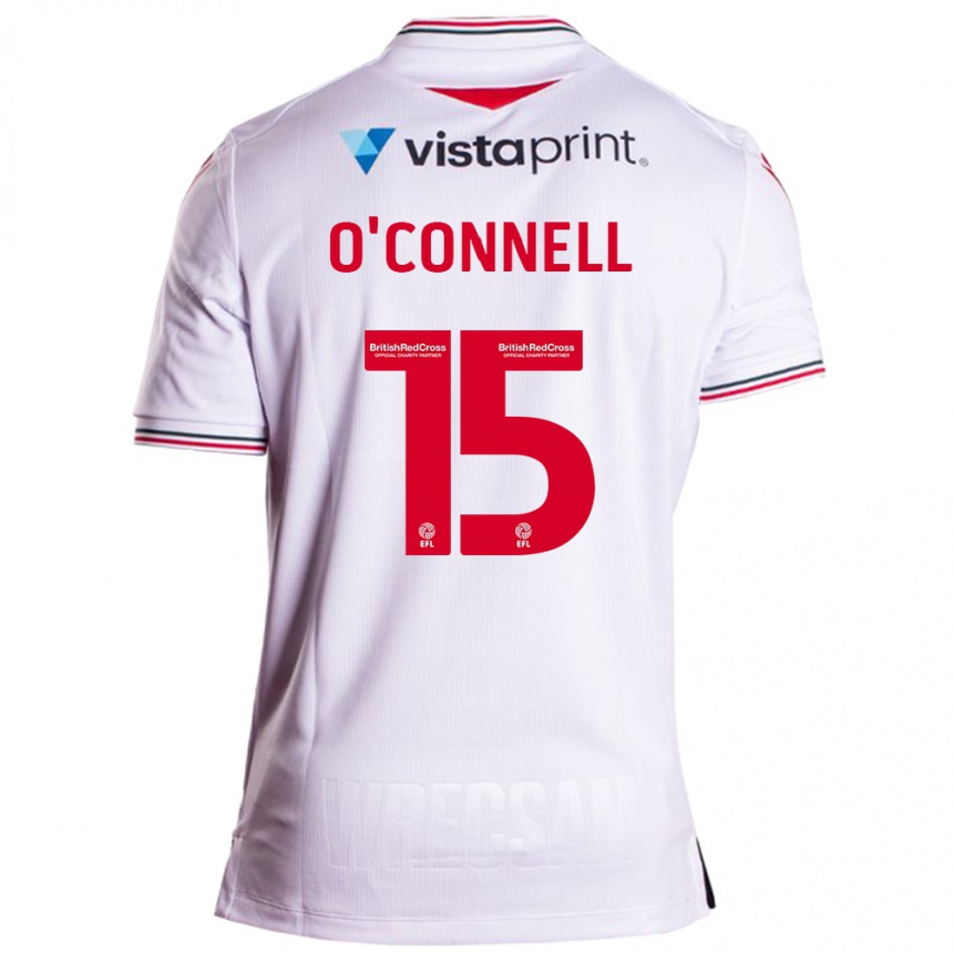 Women Football Eoghan O'connell #15 White Away Jersey 2023/24 T-Shirt