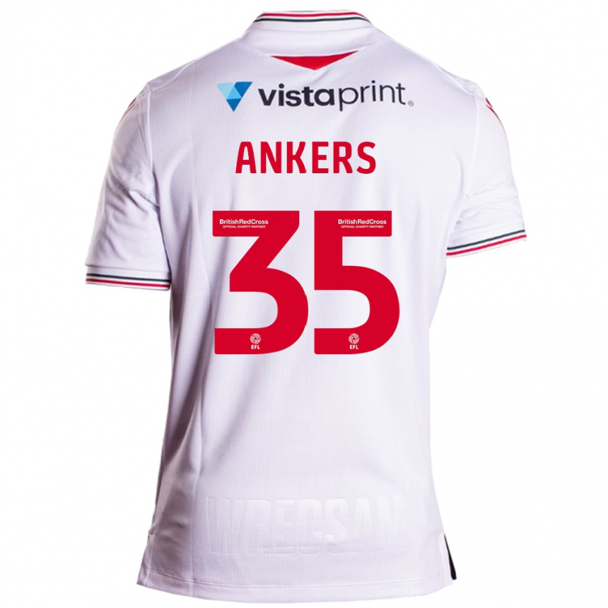 Women Football Chloe Ankers #35 White Away Jersey 2023/24 T-Shirt