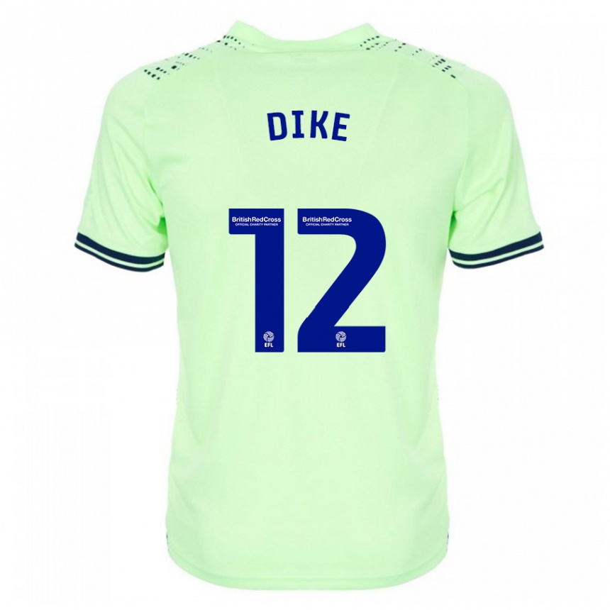 Women Football Daryl Dike #12 Navy Away Jersey 2023/24 T-Shirt