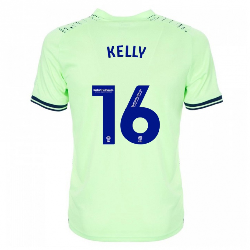 Women Football Martin Kelly #16 Navy Away Jersey 2023/24 T-Shirt