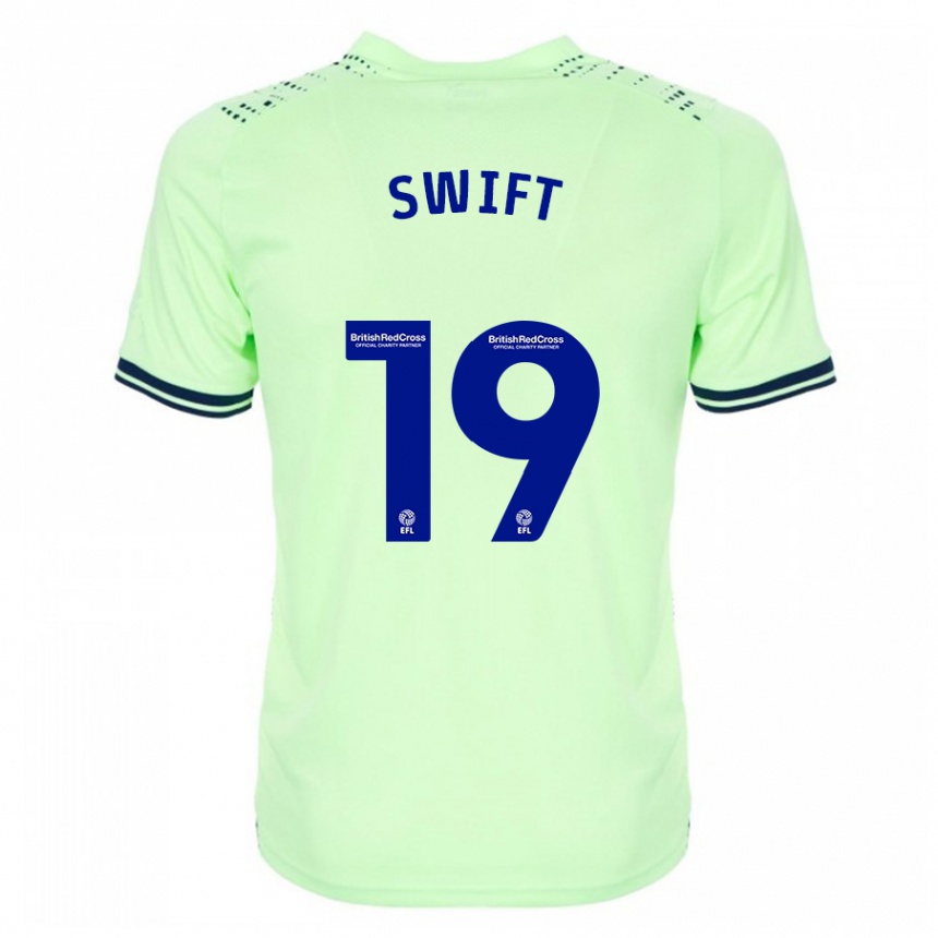 Women Football John Swift #19 Navy Away Jersey 2023/24 T-Shirt